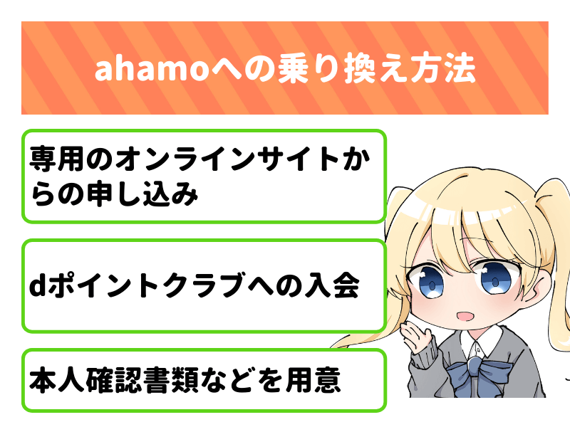 ahamo（アハモ）への乗り換え方法